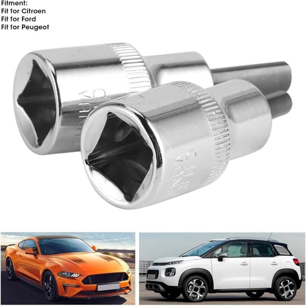 2 pcs 1/2 inch Square Drive Strut Nut Hub Clamp Spreader Removal Tool Fits Citroen