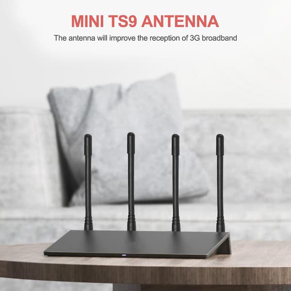 2 stk Mini TS9-antenner til ZTE (MF61) 4G LTE-modem MiFi mobil WiFi-hotspot-router