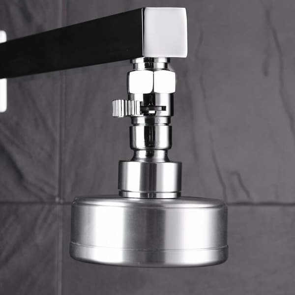 Dusch På Av Ventil Mässing Duschhuvud Slang Adapter Kran Diverter Kompression Avstängningsventil 1/2-FX-