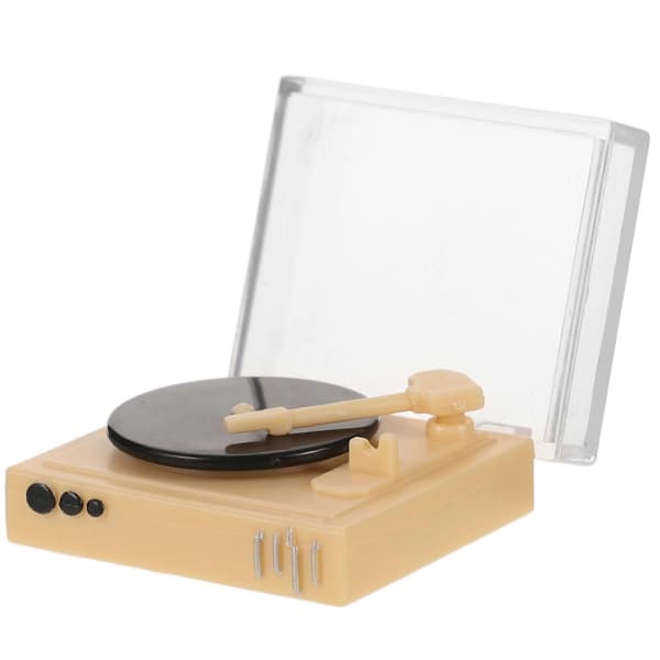Mini Retro Record Player Simulation Miniature Record Player Model Toy For Mini House