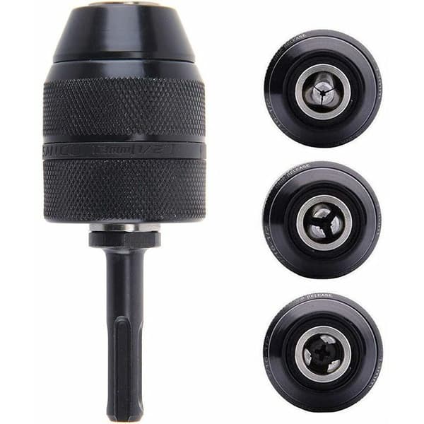SDS Plus Adapter 2-13mm Keyless Chuck Keyless Chuck Heavy Duty Professional Chuck 1/2-20 UNF Keyless Chuck High-Speed Drill with SDS Adapter