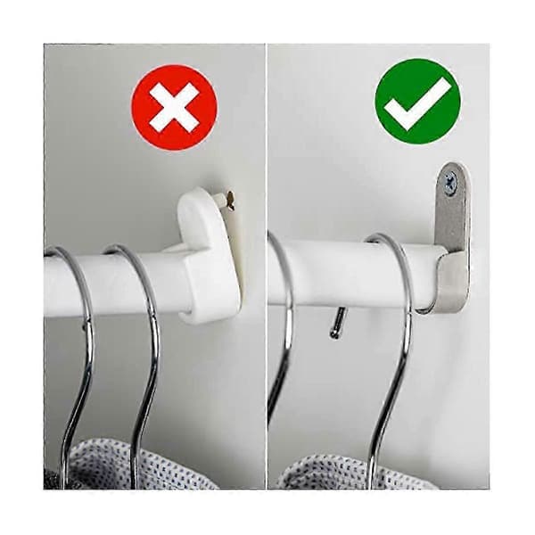 Wardrobe Clothes Rail Fixed Accessories Cabinet Bracket Hardware Accessories Wardrobe Hook Support