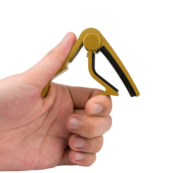 Hurtigudløser capo til guitar, til elektrisk guitar (Capo-Golden)