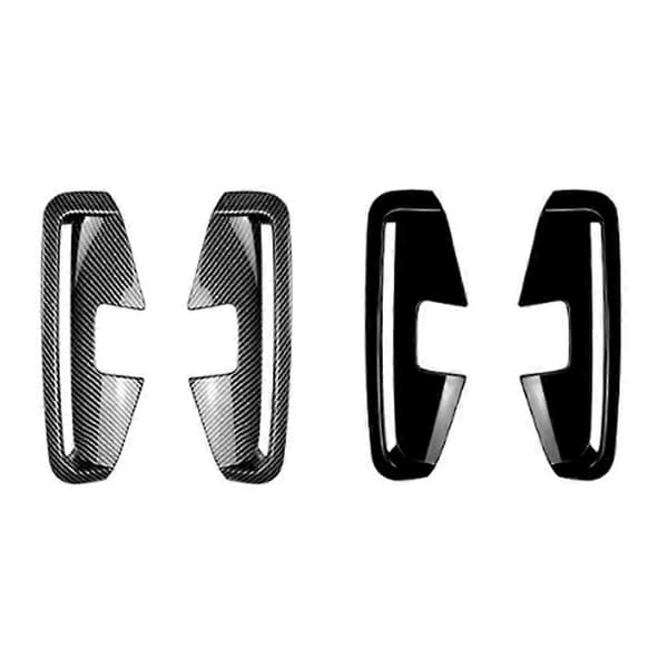 Bil Front Bumper Splitter Spoiler Canards Tåkelys Trim for 4-serie G22 G23 2020+ Blank Svart