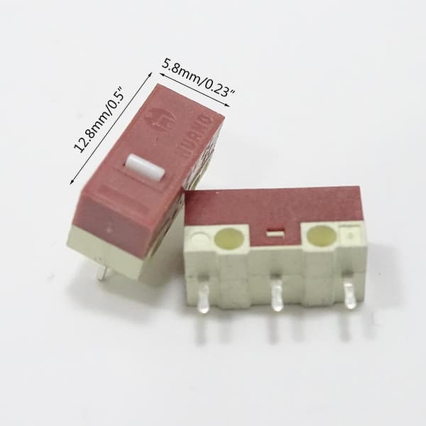 för HUANO Stille Mus Mikro Switch Mikro Lydløs Knapp 8Deler/Sett