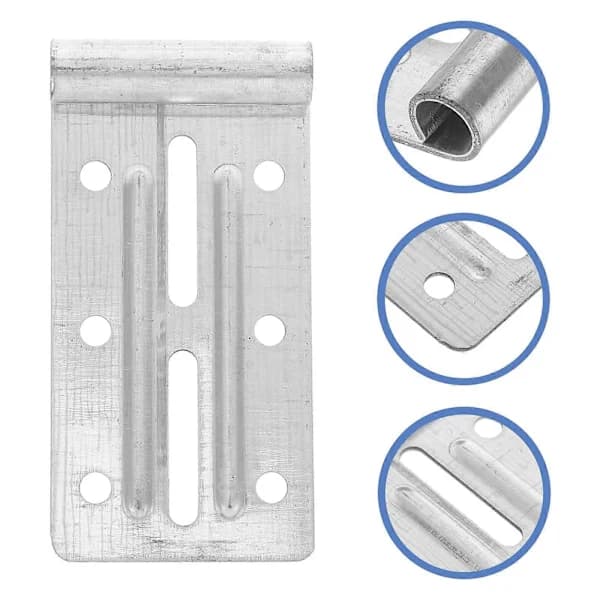 Garage Door Top Bracket, Top Section Replacement Bracket, Garage Door Part, Silver, 12.00 x 6.00 x 1.50 cm
