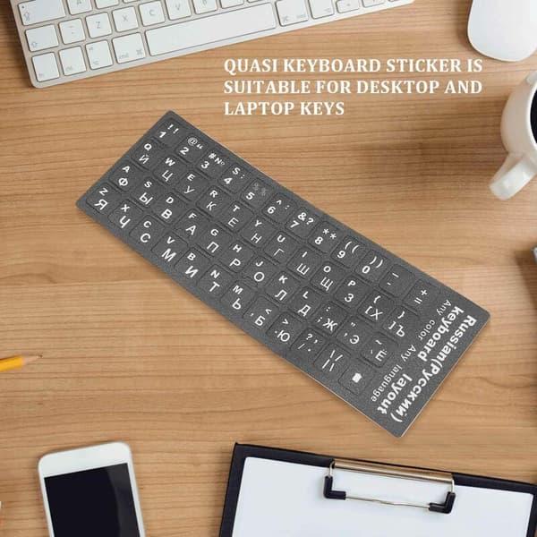 Russian Letters Keyboard Sticker for Laptop Desktop PC Keyboard Cover Russia Sticker