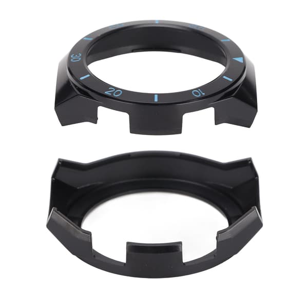 Protective Case for Huawei Watch GT 2E Watch Band Screen Protector Shell Bumper Frame (Black Blue)