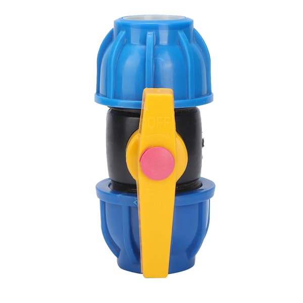 Højkvalitets PE-vandslangefittings Ventiladapter Hurtigkugleventiludskiftning 32 mm