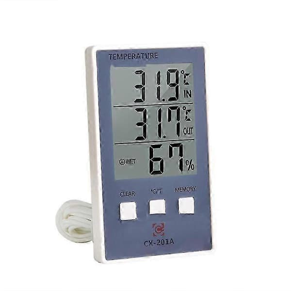 Digitalt hygrometer for utendørs bruk, elektronisk sensor, værstasjon, temperaturmåler for barnerom