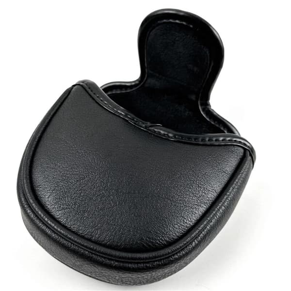 Magnetisk golfputterbeskyttelse PU Mallet Putterbeskyttelse Magnetisk lukking Golfhodebeskyttelse Bærbar golfputterbeskyttelse Svart