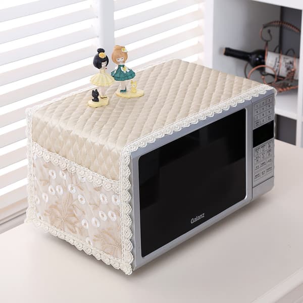 Simple Floral Microwave Dust Cover Microwave O