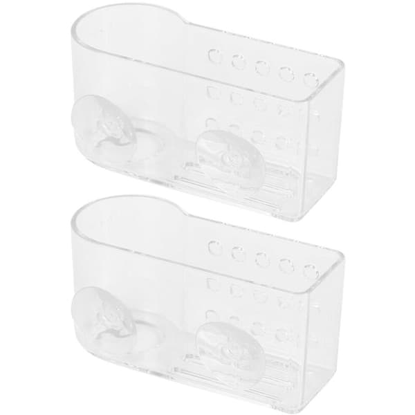 2-pack Kitchen Rack with Sponge Holder, Wall-Mounted Storage Organizer