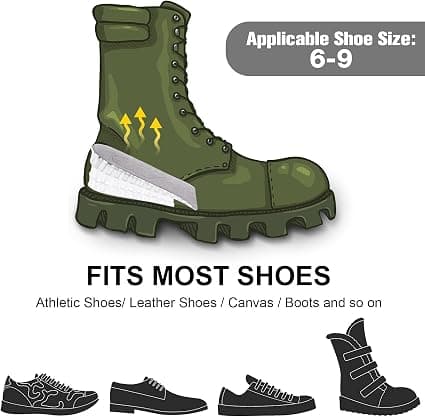 Pair of Heel Inserts Increased Height Gray Sole 3 Layers 5cm, Invisible Silicone Insole 3 Layers Heel Support Sole Height