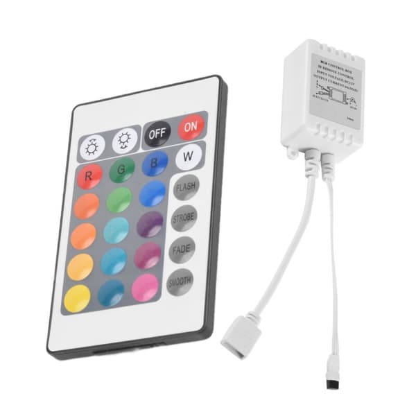 24-Key Remote Control + DC12V LED Controller RGB Control Box IR Strip Light for 5050 2835