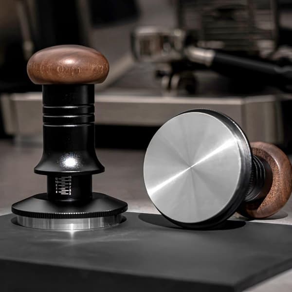 Elastisk Tamper Kraftbalanserad Fyllningspulverhammare, Justerbar Press, Kaffe Impact Pulverhammare 58mm