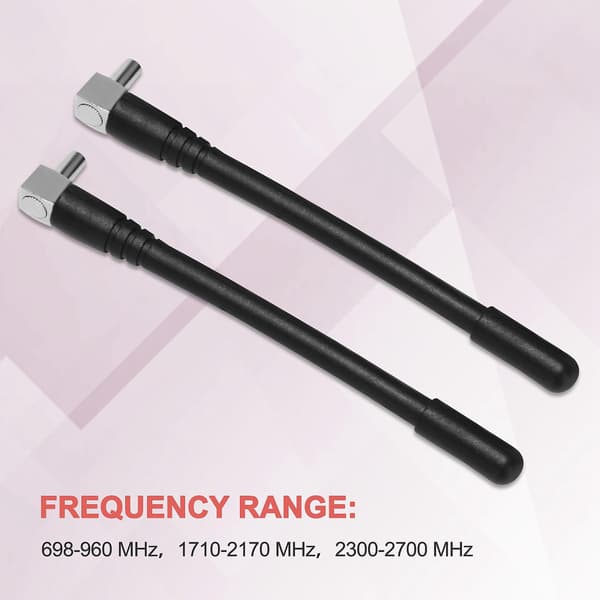 2 stk Mini TS9-antenner til ZTE (MF61) 4G LTE-modem MiFi mobil WiFi-hotspot-router