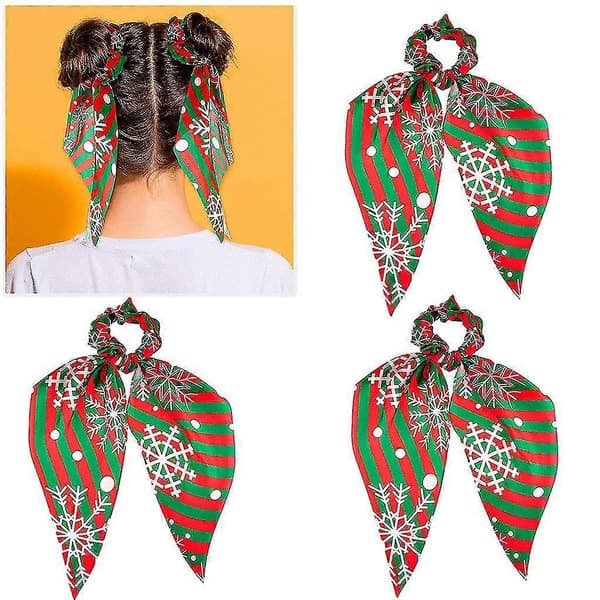 Hårbånd Julebånd Skjerf Scrunchies Trendy Elastiske Hårbånd