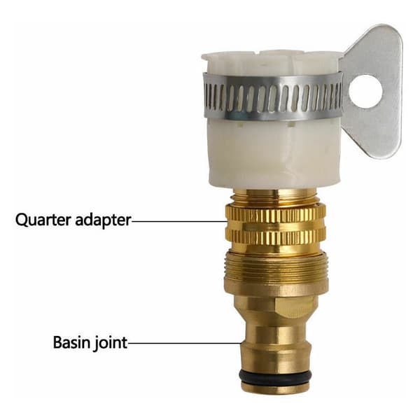 Universal kranadapter för trädgårdsslang, 1/2 och 3/4 2 i 1 hona till delad adapter