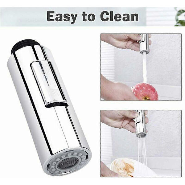 Pull-Out Spray Faucet 2 Modes Faucet Kitchen Mixer Pull-Out Kitchen Spray Plastic Replacement Shower Head Shower Head for Bathroom Kitchen