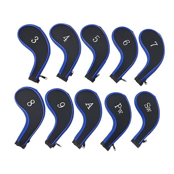 10 Pieces Golf Head Covers Golf Club Covers with Golf Head Covers