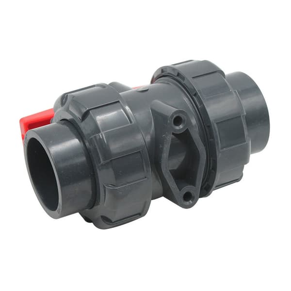 Dobbelt union ventil til limning diam 20 mm PVC kugleventil kugleventil kugleventil til swimmingpool, DN15 (Indvendig Diameter 20mm)