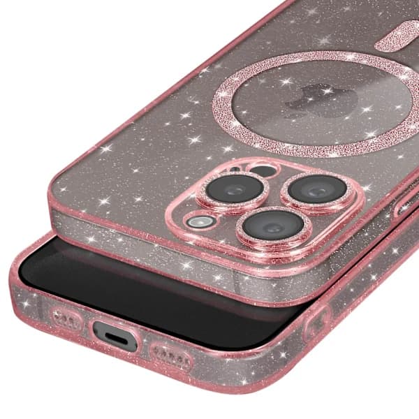 Cover til iPhone 15 Pro MagSafe Glitter