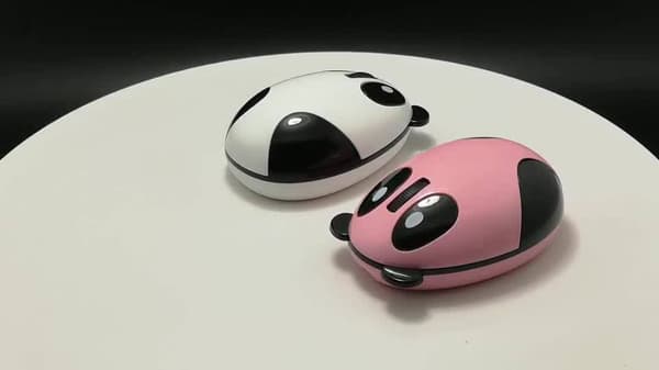 Sød Dyre Panda Trådløs Mus, Mini USB 2.4G Genopladelig C