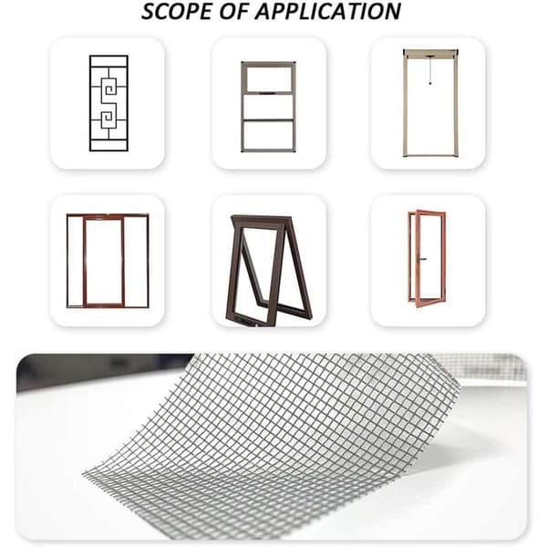 Fiberglass Repair Tape for Window Screen Tent Waterproof Patch 2 Pcs