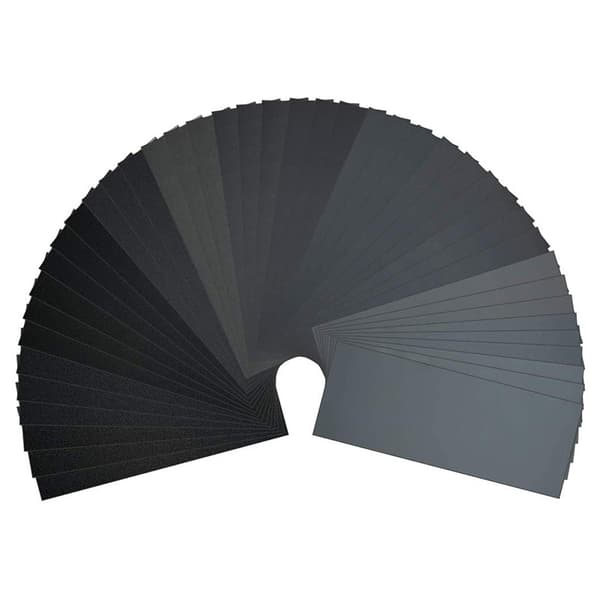 36 st slippapper, korn 120 till 3000 vått/torrt sandpapper 22,9 x 9,1 cm