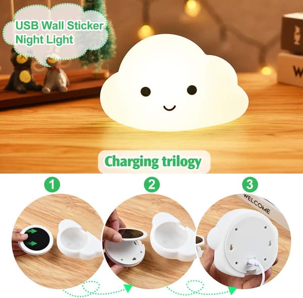 Natlampe LED Natlampe Senglampe Natlampe Børn USB
