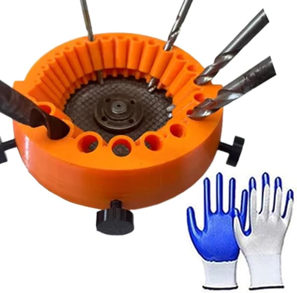 Borebitssliber Alle Bits Vinkelsliber Tilbehør 2 til 13 mm Slibeværktøj Kompatibel 125 mm Slibemaskiner Orange