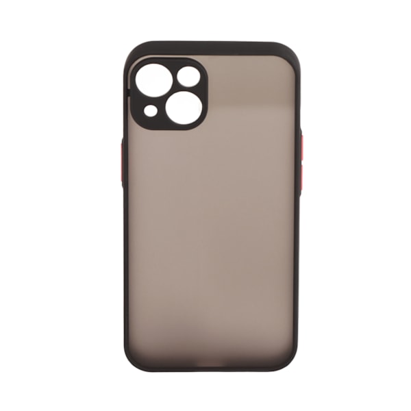 Frosted Phone Case with Precise Hole Position, Drop Protection, Transparent Protective Case for iPhone, Black, for iPhone 13