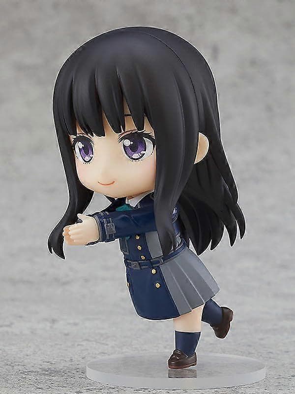 Lycoris Recoil Takina Inoue Q Version Figur med udskiftelige ansigtsplader og tilbehør