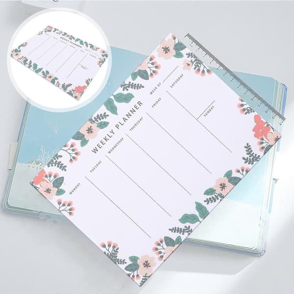 Weekly Planner Notepad Tear-Off Weekly Planning Notepad for Daily Schedule