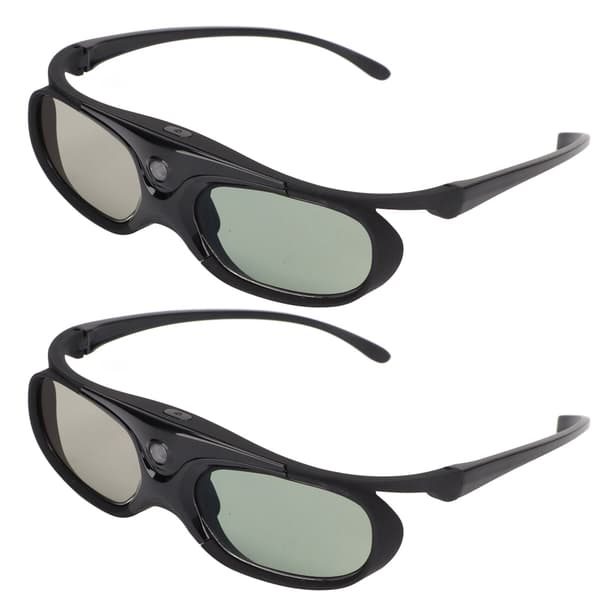 2 st 144Hz 3D Active Shutter Glasses DLP LinK LCD-lins 3D-glasögon för 3D DLP-projektorer