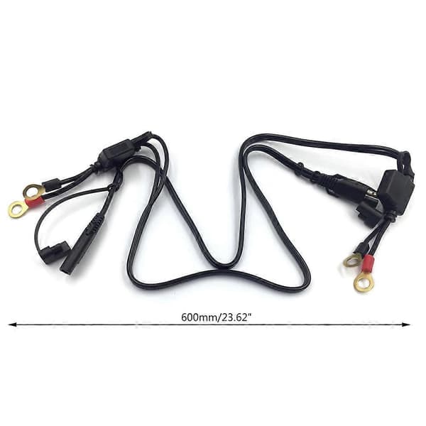 12V Motorcykel Batterioplader Terminal Til SAE Hurtigudløser Kabelstik