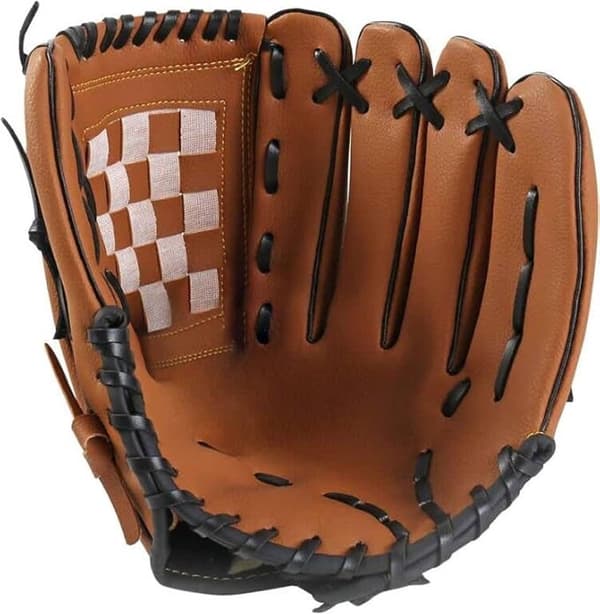 Baseball- og softballhandske, junior 11,5 tommer, brun, til begyndere, unisex
