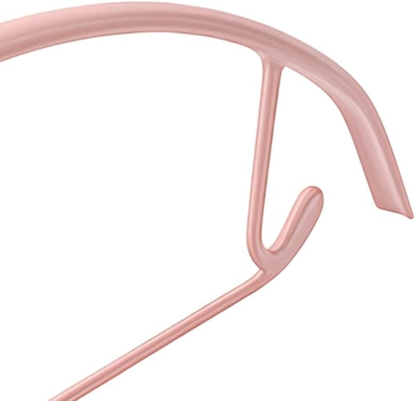 kleshengere for kåper, robuste, 5-pakning, sklisikre, bærbare og rosa Rosa