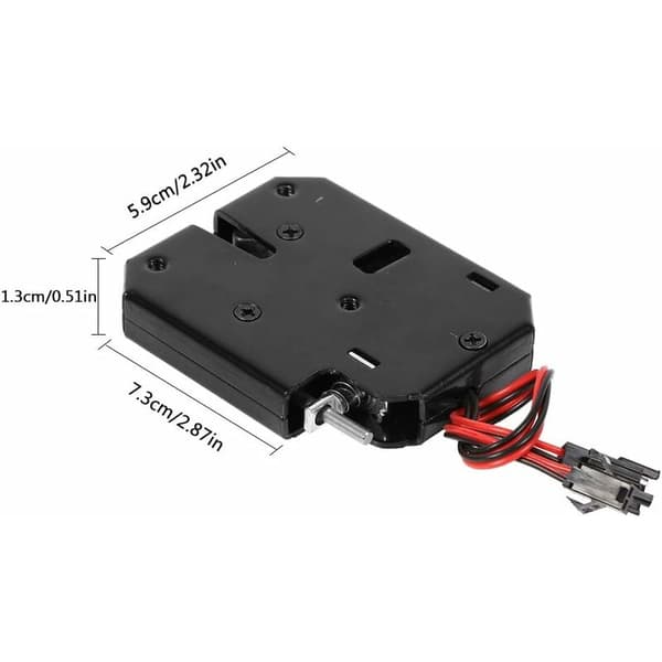 12V DC Feilsikker Magnetisk Skaplås for Døråpningskontrollsystem med Deteksjonsbryter
