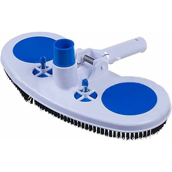 Pool Cleaner, Portable Pool Jet Vacuum Cleaner, Wheel-Mounted Suction Brush Head with Side Brushes