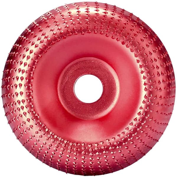 Wood Angle Grinding Tool for Angle Grinder Carbide Coating Drill Forming 16mm Bore (Burgundy)