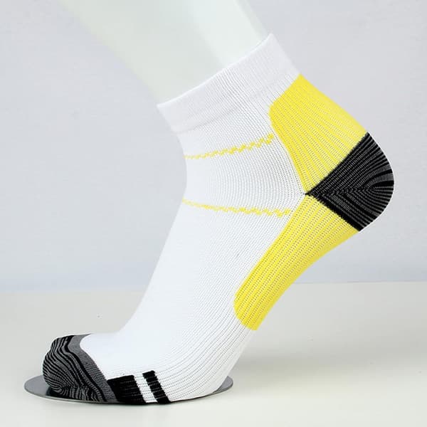 #(gul, l/xl) Atletiske kompresjonssokker for menn#
