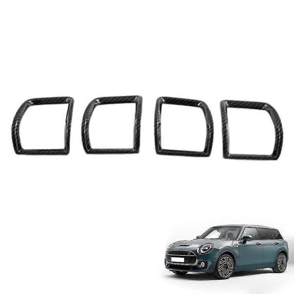 4st Bil Kolfiber Instrumentbräda Sida Luftventil Hus Utlopp Ram Dekorativt Skydd Trim För Mini C