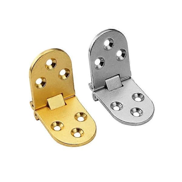 6-pack Flat Foldable Cabinet Door Tanble Hinge, Sewing Machine Table; Zinc Alloy Folding, with Screws, Silver-80*30mm