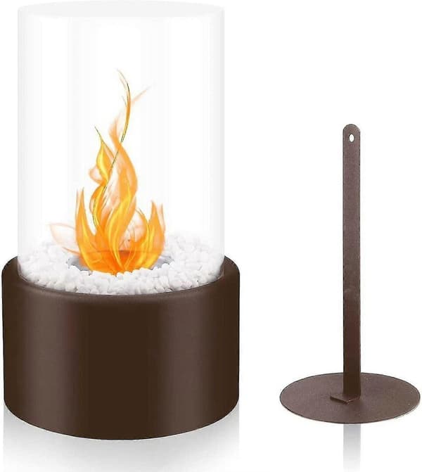 Bioethanol Bordpejs Bio Ethanol Bord Ild Rund Kobber Sort