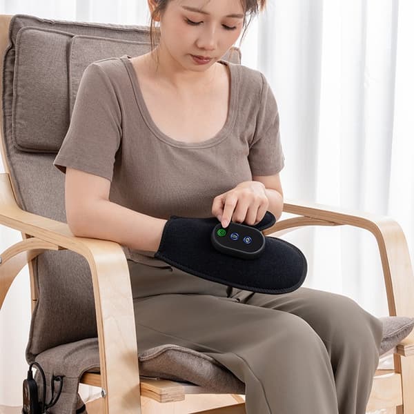 Trådlös Uppvärmd Handmassageapparat med Vibration & Justerbar Temperatur för Ledvård