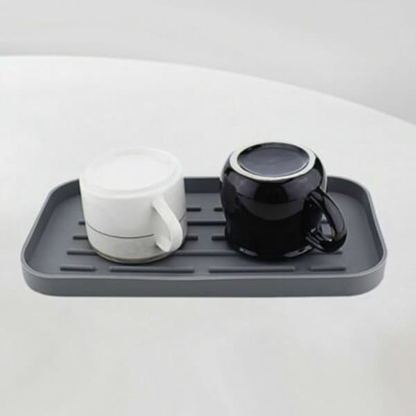 Kitchen Utensil Bathroom Sink Caddy Stylish Storage Holder Shelf Rack Organizer Black black
