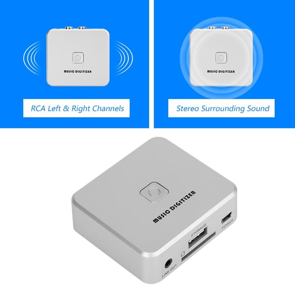 RCA venstre og højre kanaler musikdigitaliserer 128Kbps U-disk/SD-kort MP3-digitaliserer
