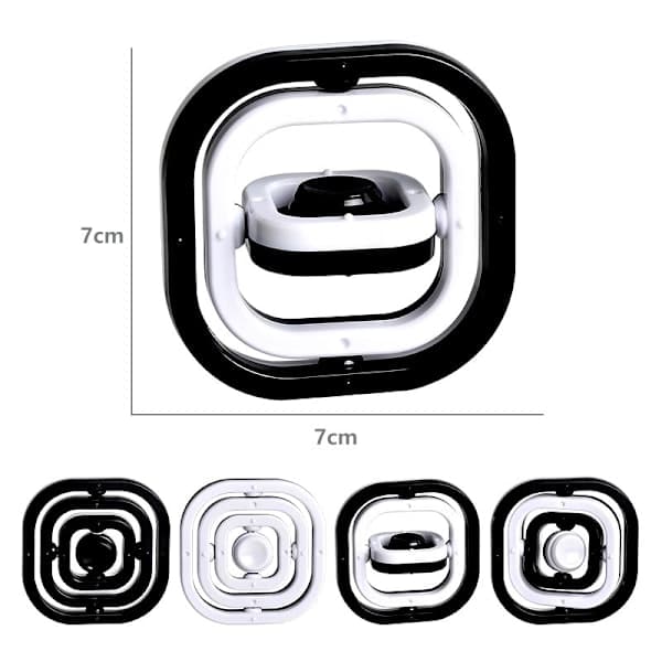 3D Infinite Flip Black and White Finger Gyro, Creative Fingertip Gyro, Decompression Toy